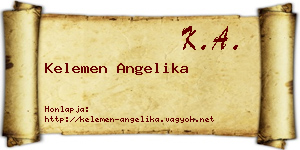 Kelemen Angelika névjegykártya