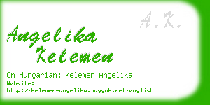 angelika kelemen business card